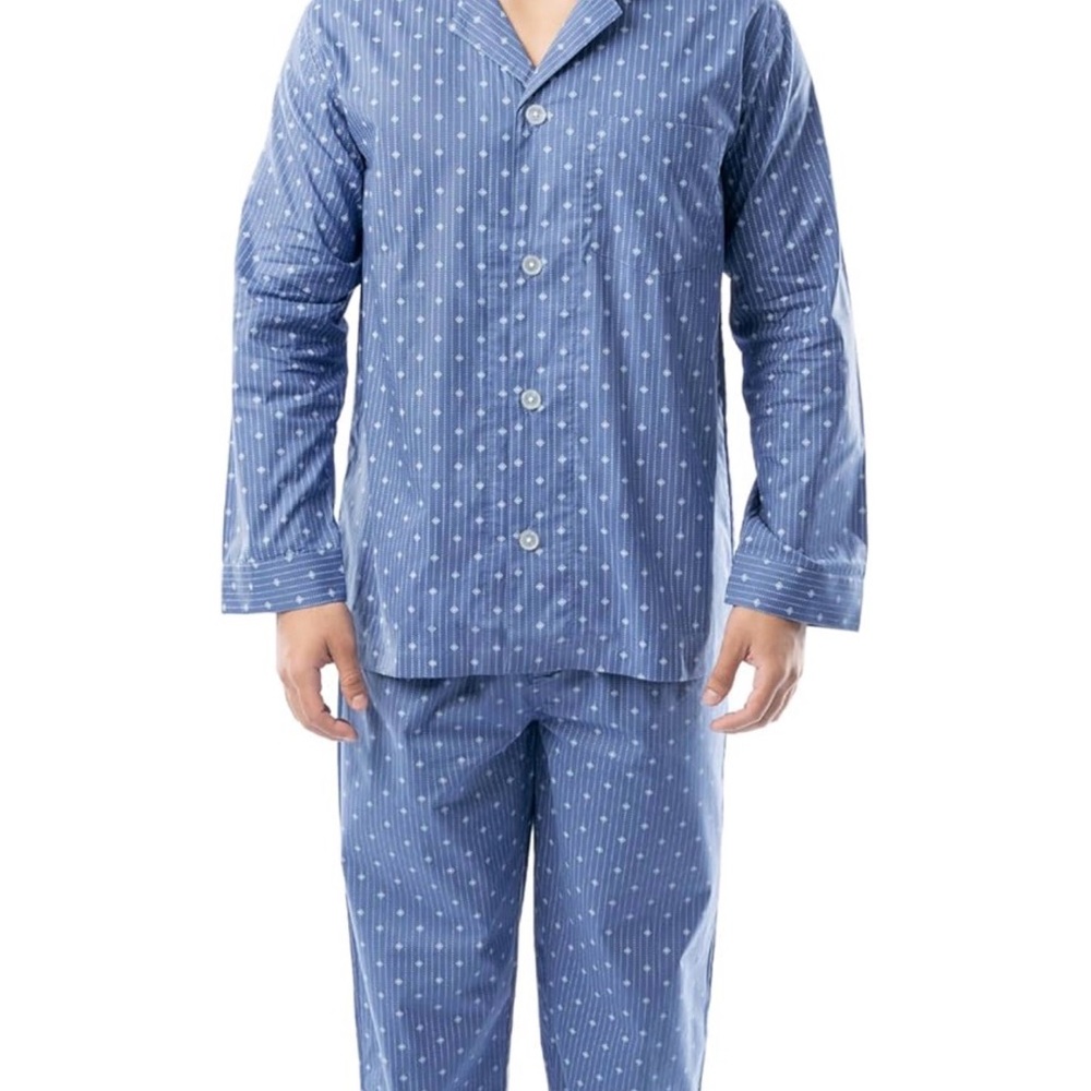 Fruit of the Loom Blue and White Pajama Set